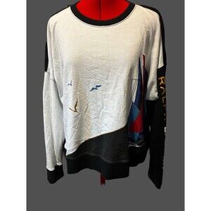 Lauren Ralph Lauren Vintage Black Label Women’s Sail Boat Longsleeve Shirt XL